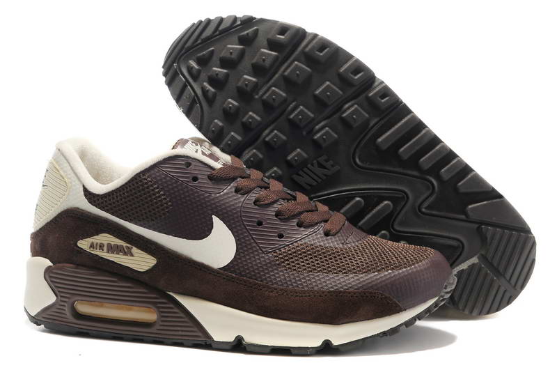 Air Max 90 Hyperfuse Fourrure Chaussures Hommes Brun